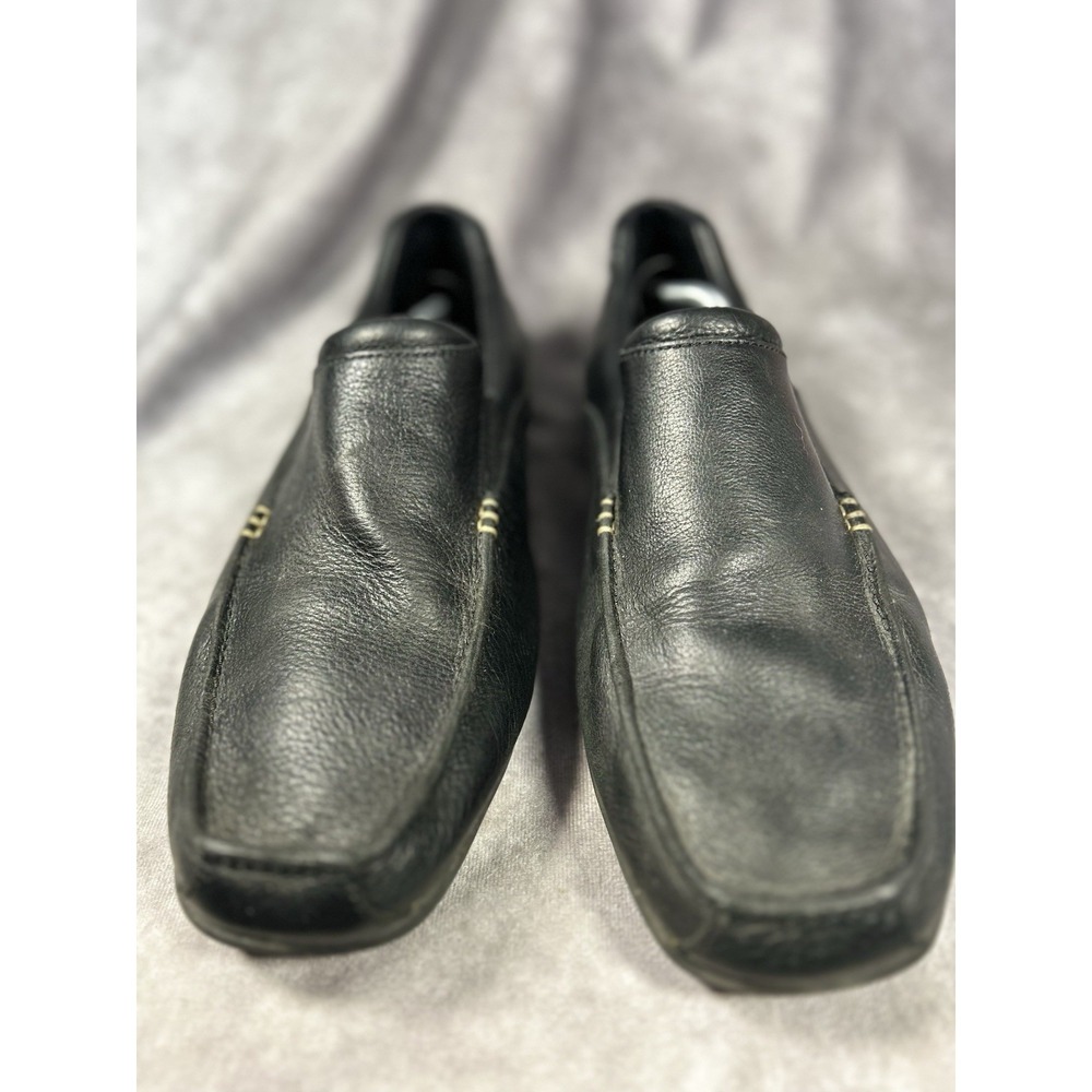 Merrell Mens 14 Black Leather Slip On Loafers Comfort Casual Shoes EU 49